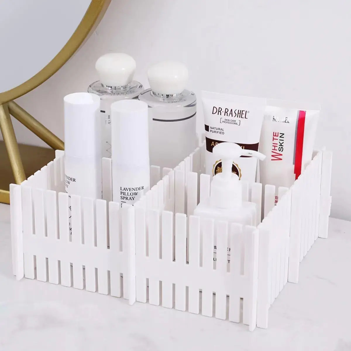 Expandable Drawer Divider for Cosmetics Organization