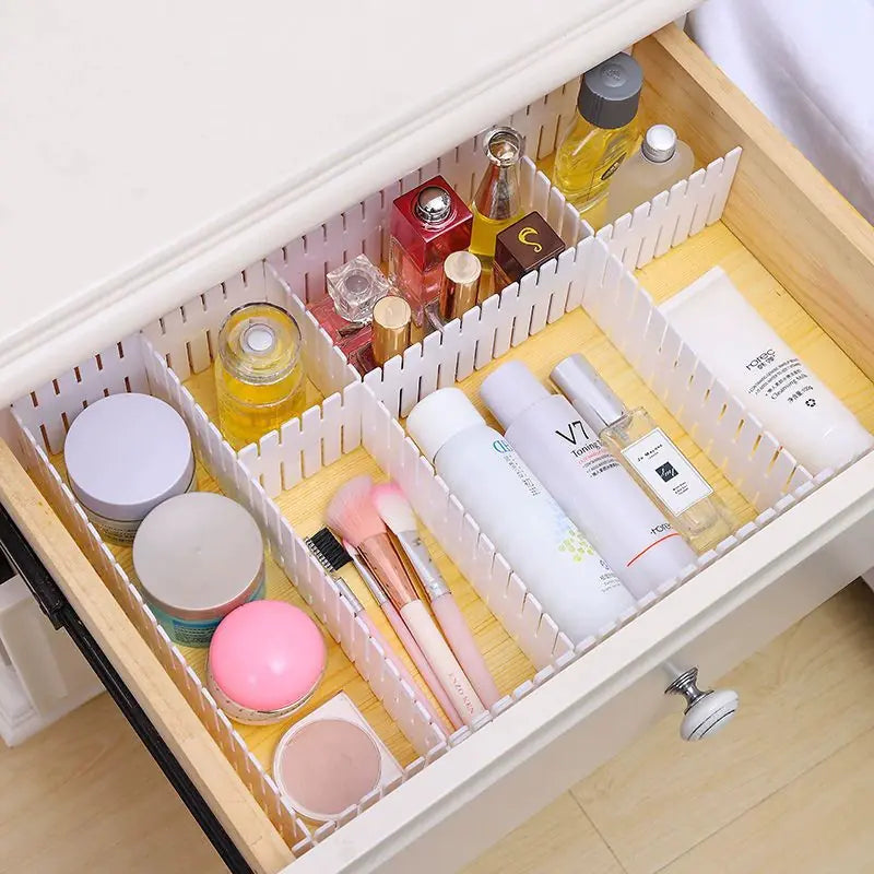 Expandable Drawer Divider for Cosmetics Organization