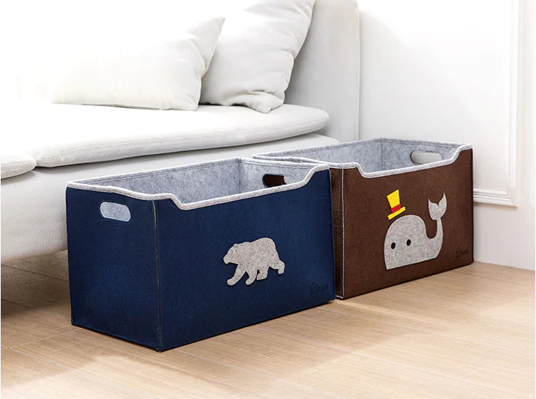 Felt Storage Basket and Box for Clothes Organization