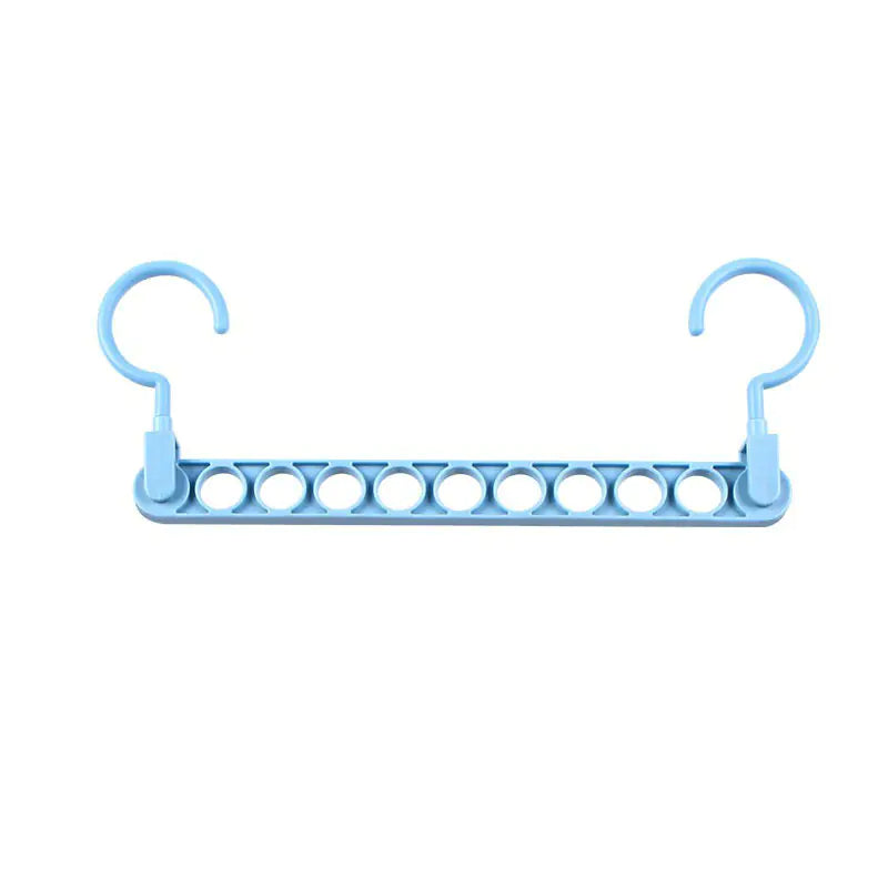 Nine-Hole Clothes Hanger for Closet Organization
