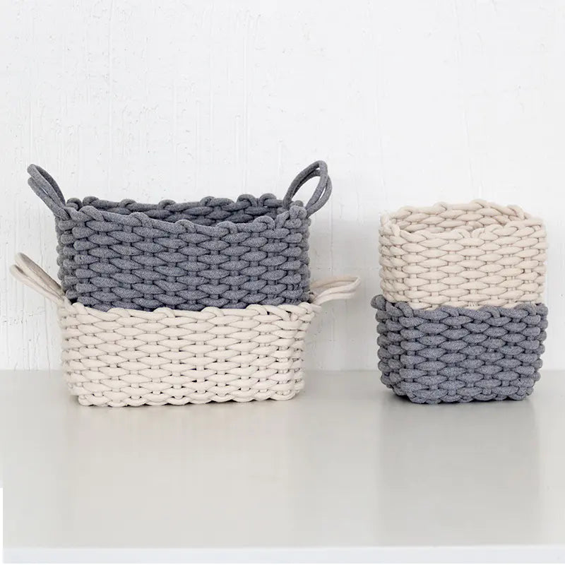 Storage Box and Basket for Desktop Organization
