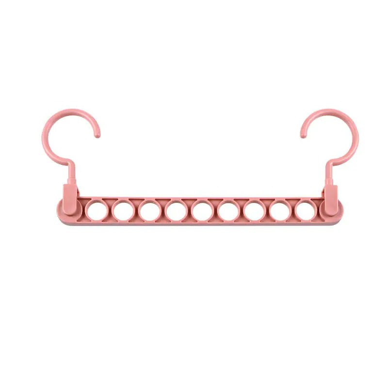 Nine-Hole Clothes Hanger for Closet Organization