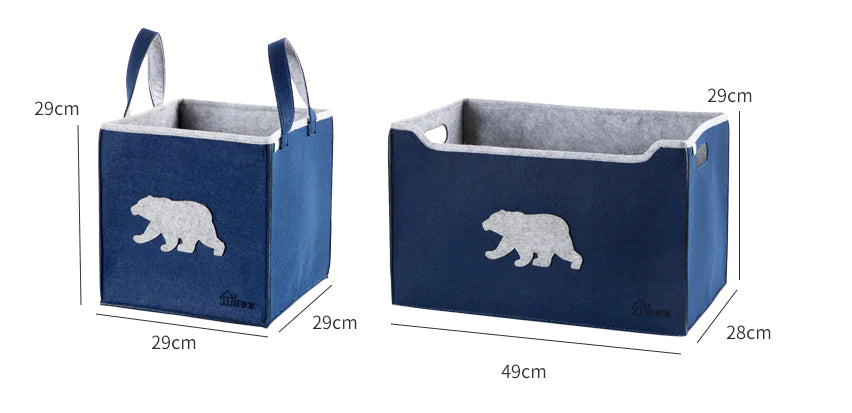 Felt Storage Basket and Box for Clothes Organization